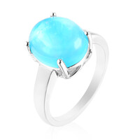 Caribbean Blue Opal Silver Ring