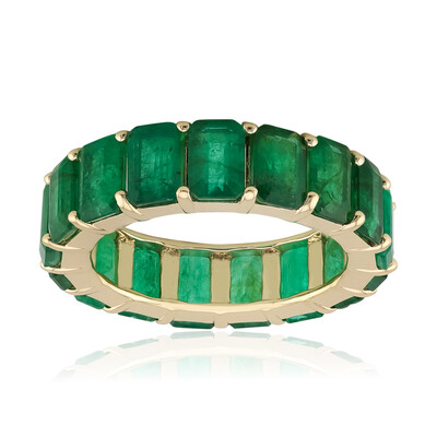 9K Zambian Emerald Gold Ring