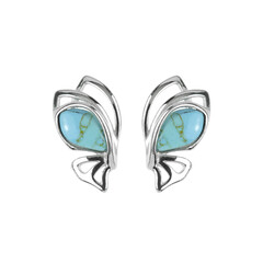 Turquoise Silver Earrings