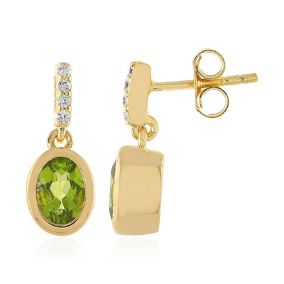 Peridot Silver Earrings