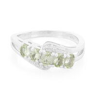 Merelani Mint Garnet Silver Ring