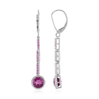 9K Pink Flouorite Gold Earrings (KM by Juwelo)