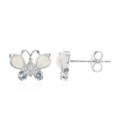Welo Opal Silver Earrings