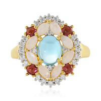 Swiss Blue Topaz Silver Ring