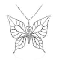 White Sapphire Silver Necklace