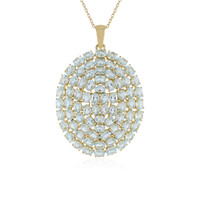 Sky Blue Topaz Silver Necklace