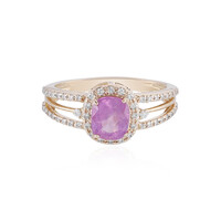 14K Unheated Luc Yen Sapphire Gold Ring (AMAYANI)