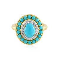 Sleeping Beauty Turquoise Silver Ring