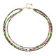 Blue Aragonite Silver Necklace (Riya)