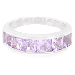 Rose de France Amethyst Silver Ring