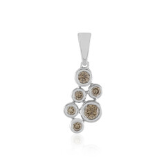 9K VS1 Champagne Diamond Gold Pendant