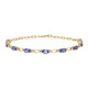 14K AAA Tanzanite Gold Bracelet (CIRARI)