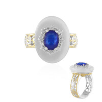 White Agate Silver Ring (Gems en Vogue)