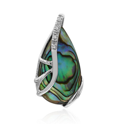 Abalone Shell Silver Pendant