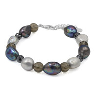 Smoky Quartz Silver Bracelet (TPC)