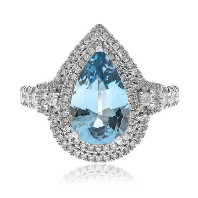 14K AAA Brazilian Aquamarine Gold Ring (CIRARI)