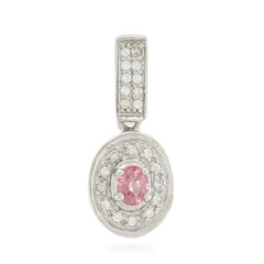 Padparadscha Sapphire Silver Pendant