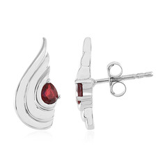 Sunset Sapphire Silver Earrings