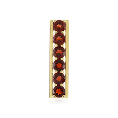 Mozambique Garnet Silver Pendant