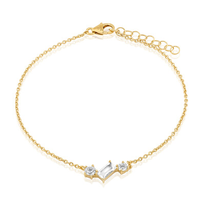 White Topaz Silver Bracelet