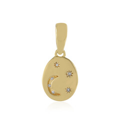 I2 (I) Diamond Silver Pendant
