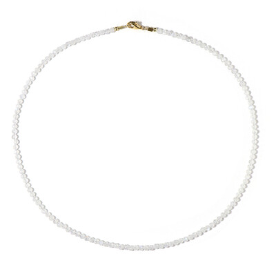 Rainbow Moonstone Silver Necklace
