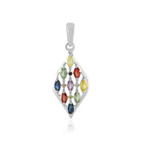 Pink Sapphire Silver Pendant