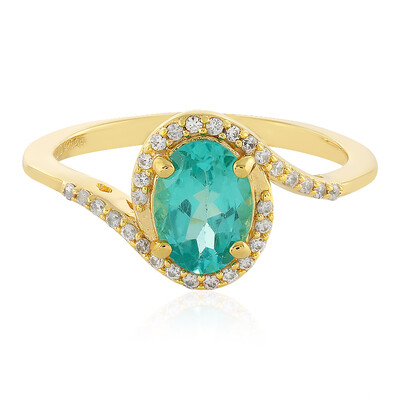 Blue Apatite Silver Ring