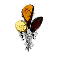 Baltic Amber Silver Pendant