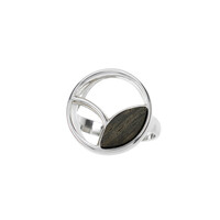 Black Oak Silver Ring