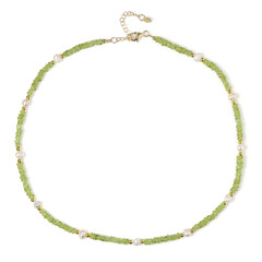 Peridot Silver Necklace (Riya)