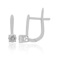 White Topaz Silver Earrings