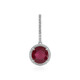 Madagascar Ruby Silver Pendant
