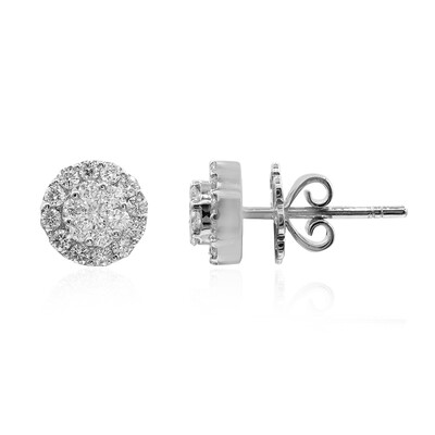 18K SI2 (H) Diamond Gold Earrings (Estée Collection)