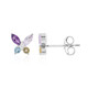 Amethyst Silver Earrings