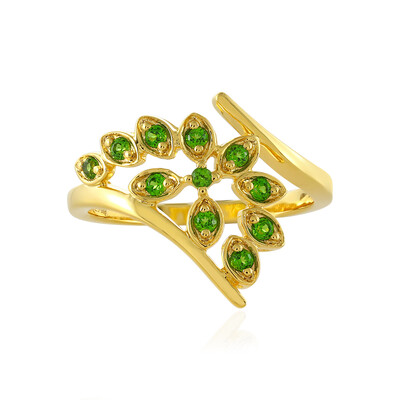 Russian Diopside Silver Ring