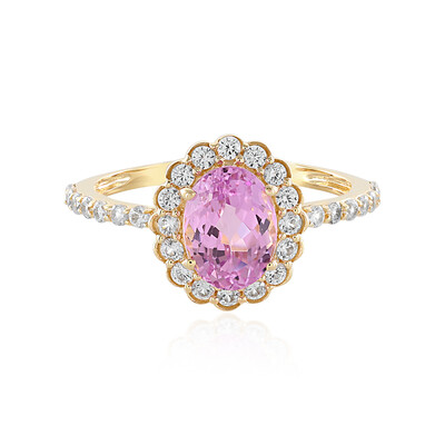 18K Kunzite Gold Ring