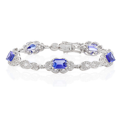 18K AAA Tanzanite Gold Bracelet (de Melo)