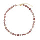 Strawberry Quartz Silver Necklace