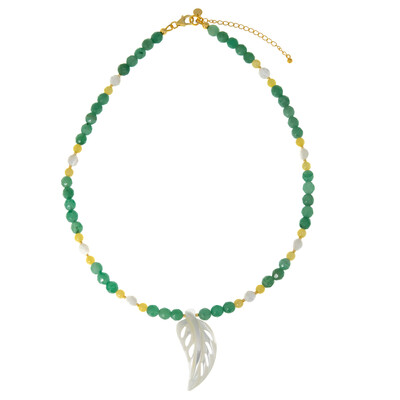 Mother of Pearl Silver Necklace