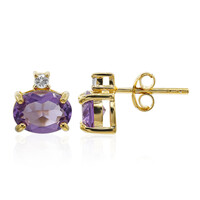 Amethyst Silver Earrings