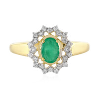 Socoto Emerald Silver Ring