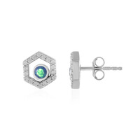 Mezezo Opal Silver Earrings