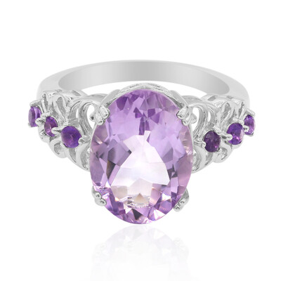 Bolivian Amethyst Silver Ring