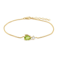 Burmese Peridot Silver Bracelet