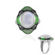 Rainbow Moonstone Silver Ring (Adela Silber)