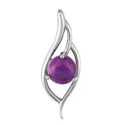 Kingman Purple Mojave Turquoise Silver Pendant