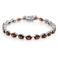 Mozambique Garnet Silver Bracelet