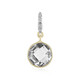9K White Topaz Gold Pendant