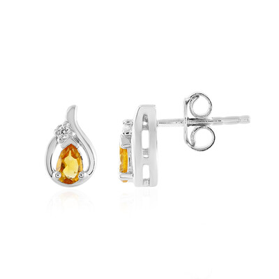 Citrine Silver Earrings